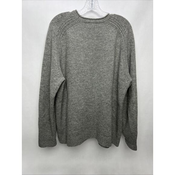 Orvis Mens Merino Wool Sweater Brown Crew Neck Knit Pullover XL - Picture 5 of 9